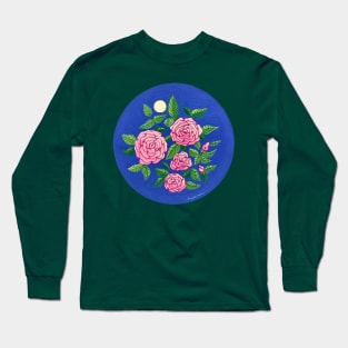 Moonlit Roses Long Sleeve T-Shirt